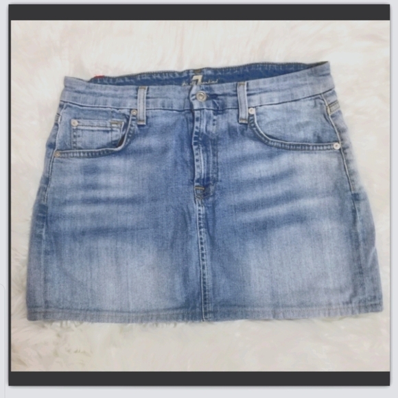 7 for all mankind mini skirt size 28 - Picture 1 of 4